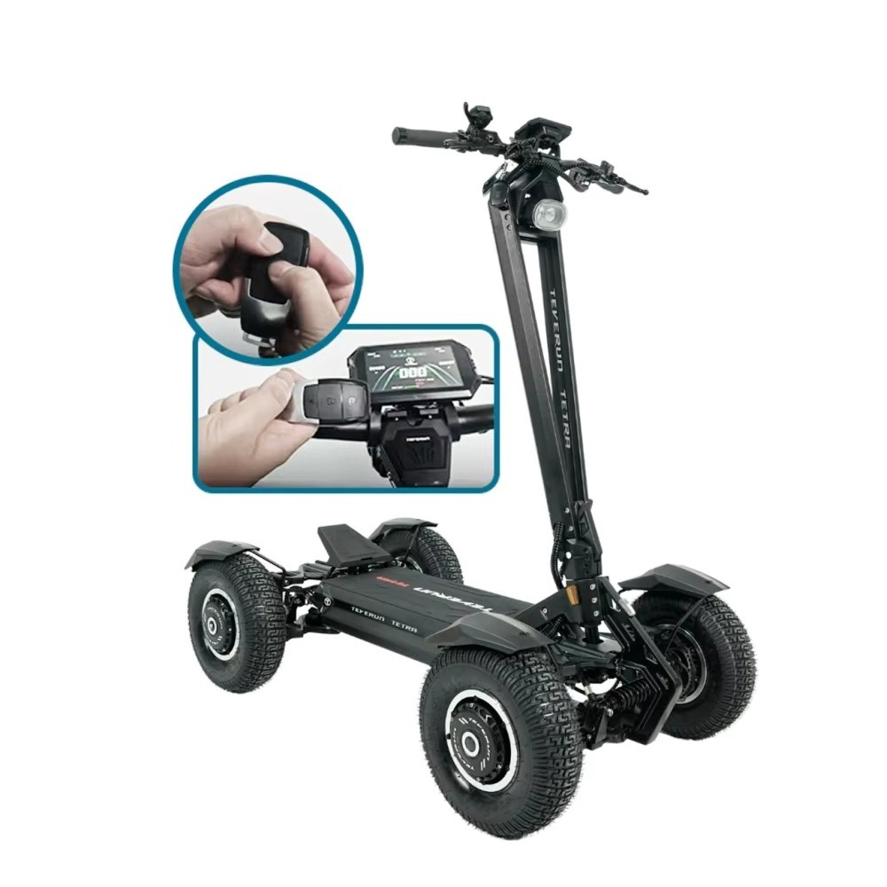 Electric Scooter Adults - Monopattino Elettrico Pieghevole a Quattro Ruote