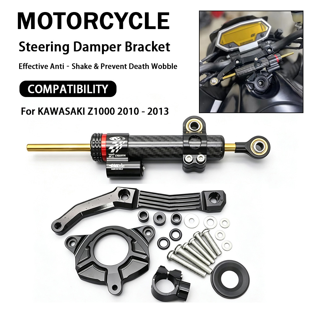 Steering Damper Stabilizer Kit Cnc - Kit di montaggio per staffa ammortizzatore