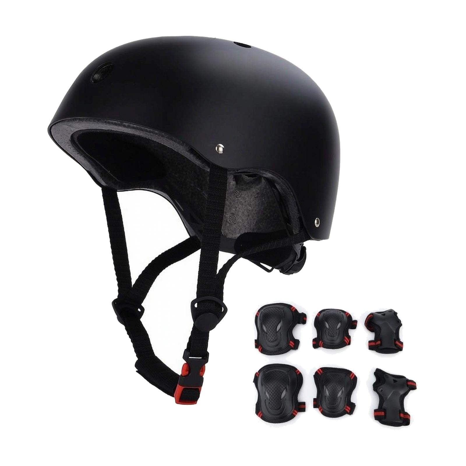 Scooter Helmet Set - Casco Multisport Nero Opaco con Set