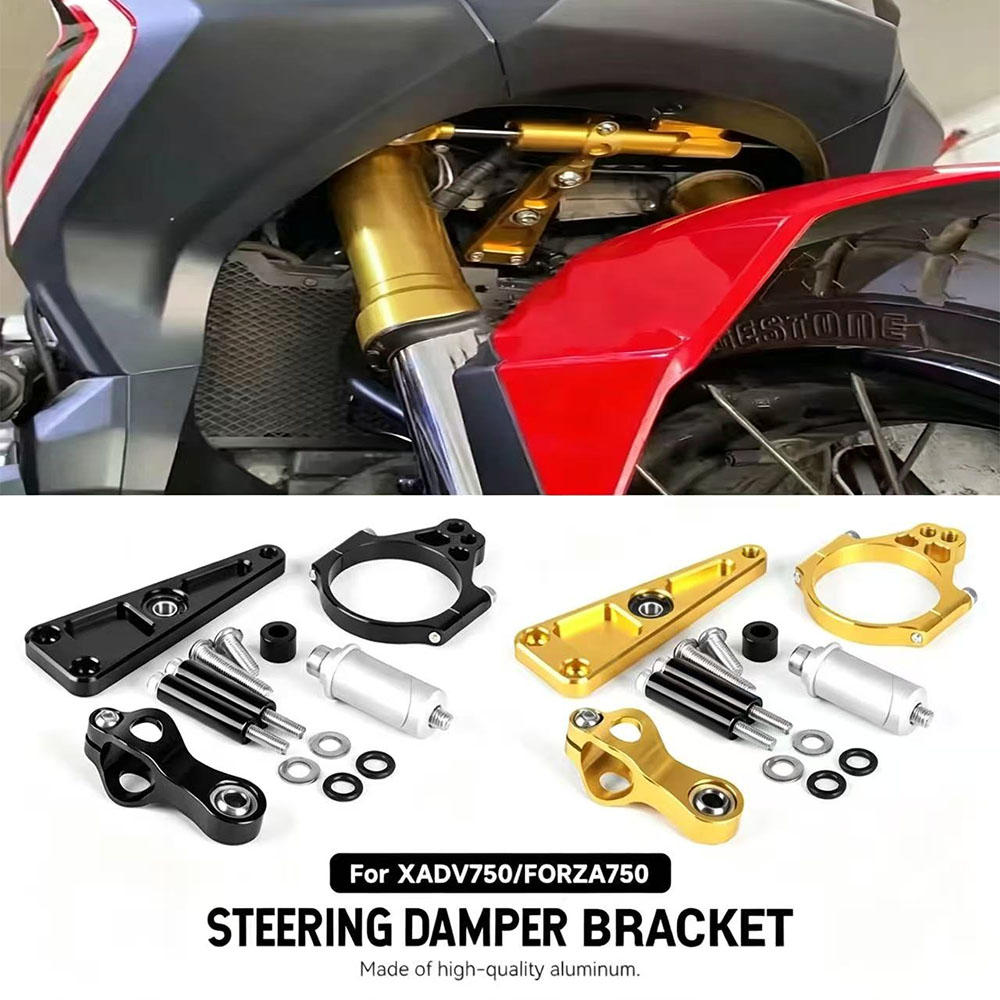 Steering Damper Stabilizer Kit Cnc - Kit di montaggio per ammortizzatore di