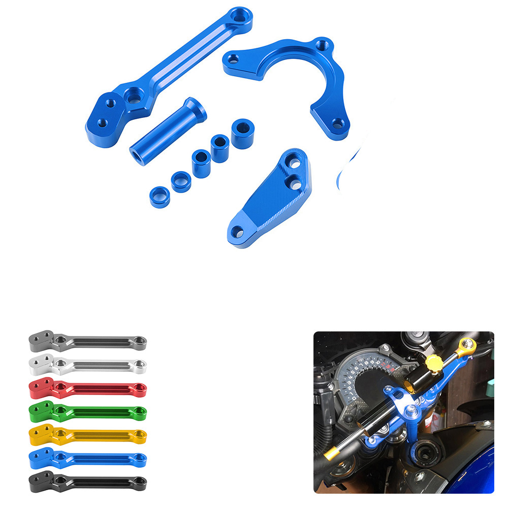Steering Damper Stabilizer Kit Cnc - Kit staffa ammortizzatore di sterzo regolabile