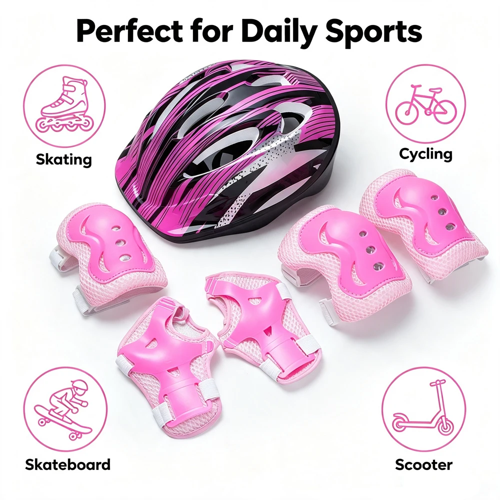 Scooter Helmet Set - Set da 7 pezzi composto da